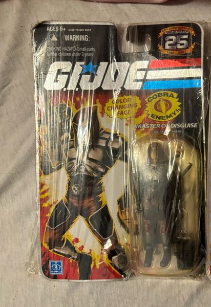 G.I. Joe 25th Anniversary Master of Disguise "Zartan" Action Figure - New on Card