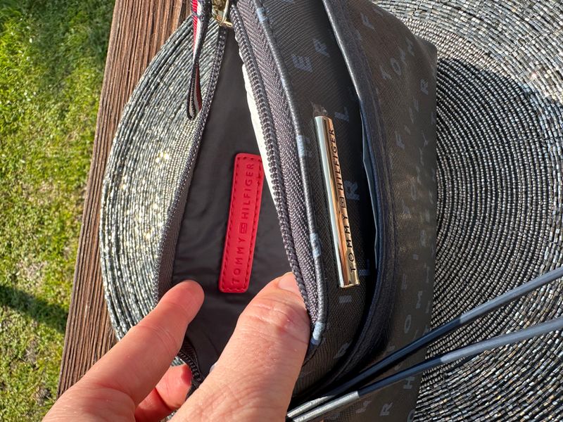 New With Tags Tommy Hilfiger Monogram Wristlet Clutch - Black